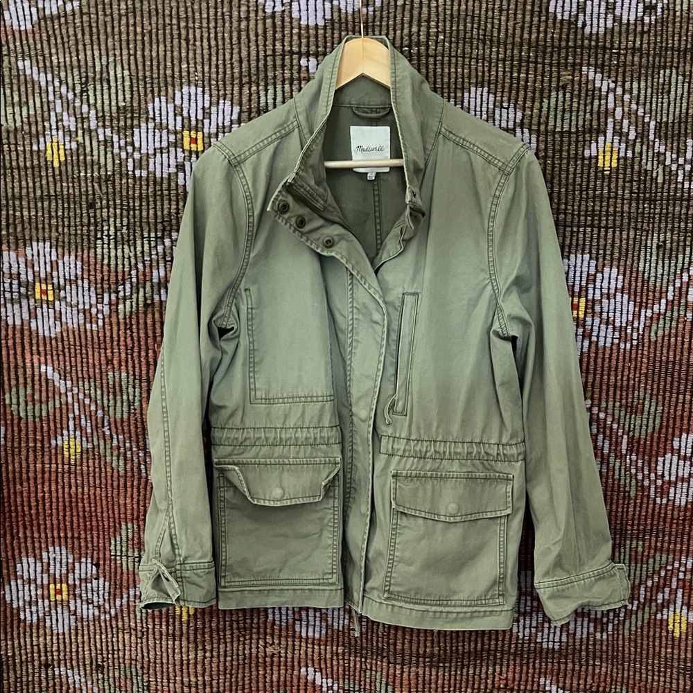 Madewell Utility Jacket in Sage Green